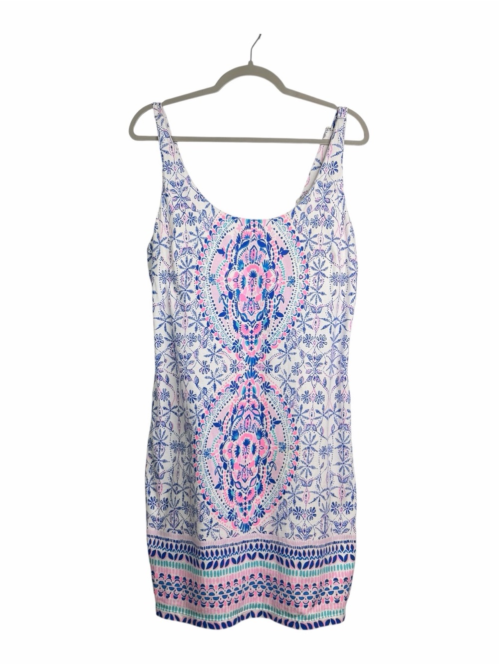 LILLY PULITZER Romi Tank Dress In Resort White Time To Shine Sleeveless Size L